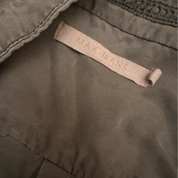 Max Jeans Army Green Slouchy Vest Small - Picture 2 of 3